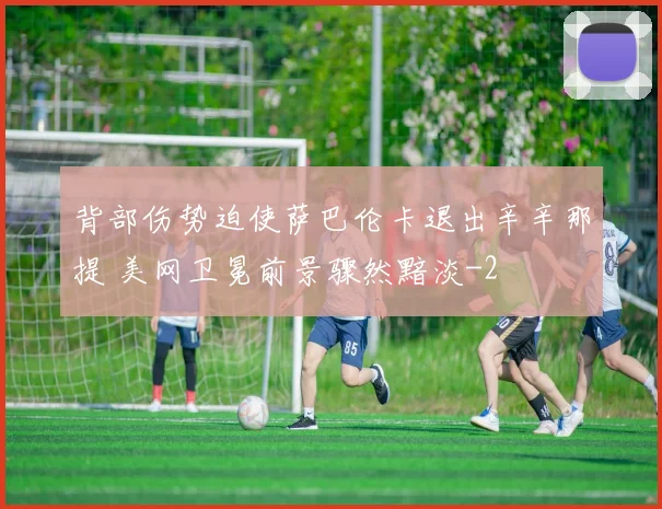 背部伤势迫使萨巴伦卡退出辛辛那提 美网卫冕前景骤然黯淡